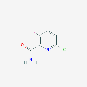 6-Chloro-3-fluoropicolinamide chemical structure (CAS 1851115-33-7)