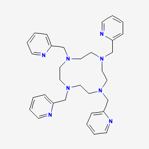 1,4,7,10-Tetrakis(pyridin-2-ylmethyl)-1,4,7,10-tetraazacyclododecane chemical structure (CAS 185130-32-9)
