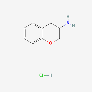Chroman-3-amine hydrochloride chemical structure (CAS 18518-71-3)