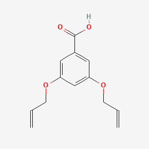 3,5-Bis(prop-2-en-1-yloxy)benzoic acid chemical structure (CAS 185254-52-8)