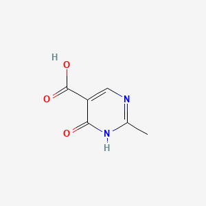 2-Methyl-6-oxo-1,6-dihydropyrimidine-5-carboxylic acid chemical structure (CAS 18529-69-6)