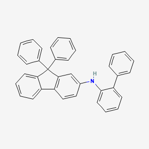 N-([1,1'-Biphenyl]-2-yl)-9,9-diphenyl-9H-fluoren-2-amine chemical structure (CAS 1853250-53-9)