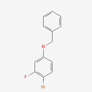 4-(Benzyloxy)-1-bromo-2-fluorobenzene chemical structure (CAS 185346-79-6)