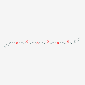 4,7,10,13,16,19-Hexaoxadocosa-1,21-diyne chemical structure (CAS 185378-83-0)