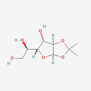(R)-1-((3aR,5R,6S,6aR)-6-Hydroxy-2,2-dimethyltetrahydrofuro[2,3-d][1,3]dioxol-5-yl)ethane-1,2-diol chemical structure (CAS 18549-40-1)