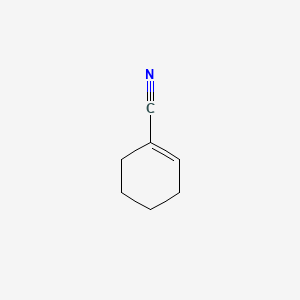 Cyclohex-1-enecarbonitrile chemical structure (CAS 1855-63-6)