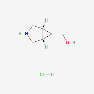 (1α,5α,6α)-3-Azabicyclo[3.1.0]hexan-6-ylmethanol hydrochloride chemical structure (CAS 185561-91-5)