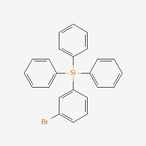 (3-Bromophenyl)triphenylsilane chemical structure (CAS 185626-73-7)