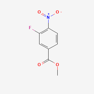 Methyl 3-fluoro-4-nitrobenzoate chemical structure (CAS 185629-31-6)