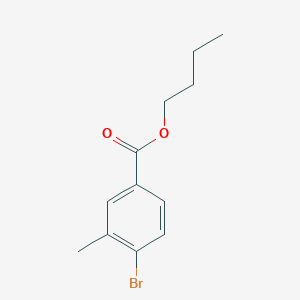 Butyl 4-bromo-3-methylbenzoate chemical structure (CAS 1857027-20-3)