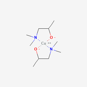 Bis(dimethylamino-2-propoxy)copper(II) chemical structure (CAS 185827-91-2)