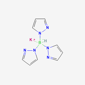 Potassiumtris(1-pyrazolyl)borohydride chemical structure (CAS 18583-60-3)