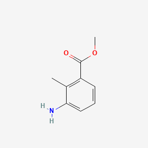 Methyl 3-amino-2-methylbenzoate chemical structure (CAS 18583-89-6)