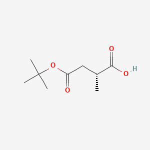 (R)-4-(tert-Butoxy)-2-methyl-4-oxobutanoic acid chemical structure (CAS 185836-75-3)