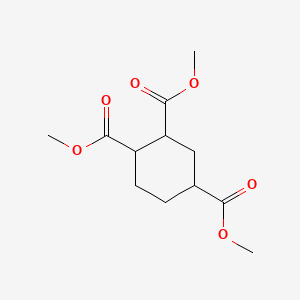 Trimethyl cyclohexane-1,2,4-tricarboxylate chemical structure (CAS 185855-30-5)