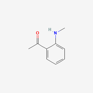 1-(2-(Methylamino)phenyl)ethanone chemical structure (CAS 1859-75-2)