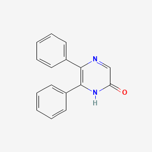 5,6-Diphenylpyrazin-2-ol chemical structure (CAS 18591-57-6)