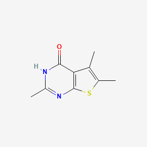2,5,6-Trimethylthieno[2,3-d]pyrimidin-4(3H)-one chemical structure (CAS 18593-45-8)