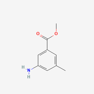 Methyl 3-amino-5-methylbenzoate chemical structure (CAS 18595-15-8)