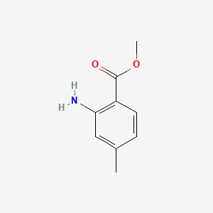 Methyl 2-amino-4-methylbenzoate chemical structure (CAS 18595-17-0)