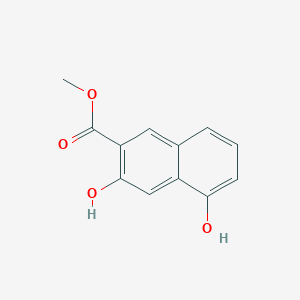 Methyl 3,5-dihydroxy-2-naphthoate chemical structure (CAS 185989-39-3)