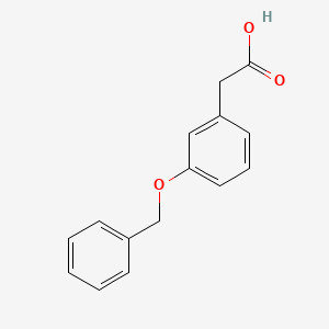 2-(3-(Benzyloxy)phenyl)acetic acid chemical structure (CAS 1860-58-8)