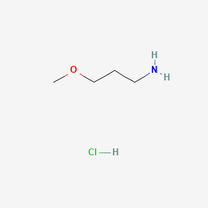 3-Methoxypropan-1-amine hydrochloride chemical structure (CAS 18600-41-4)