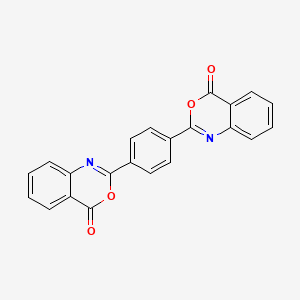 2,2'-(1,4-Phenylene)bis(4H-benzo[d][1,3]oxazin-4-one) chemical structure (CAS 18600-59-4)