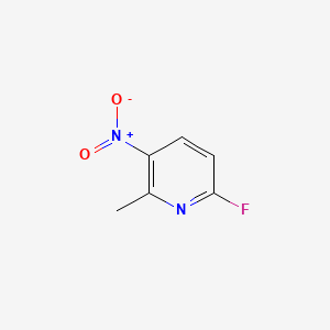 6-Fluoro-2-methyl-3-nitropyridine chemical structure (CAS 18605-16-8)