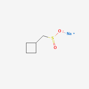 Sodium cyclobutylmethanesulfinate chemical structure (CAS 1860599-24-1)