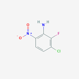 3-Chloro-2-fluoro-6-nitroaniline chemical structure (CAS 1860725-39-8)