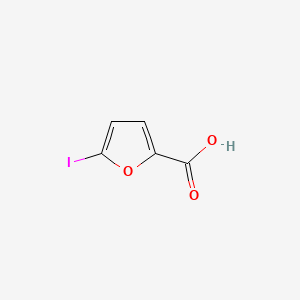 5-Iodofuran-2-carboxylic acid chemical structure (CAS 18614-11-4)