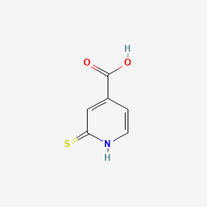 2-Thioxo-1,2-dihydropyridine-4-carboxylic acid chemical structure (CAS 18616-05-2)