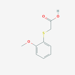 2-((2-Methoxyphenyl)thio)acetic acid chemical structure (CAS 18619-21-1)