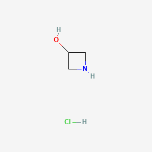 Azetidin-3-ol hydrochloride chemical structure (CAS 18621-18-6)