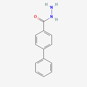 4-Biphenylcarboxylic acid hydrazide chemical structure (CAS 18622-23-6)