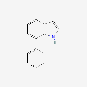 7-Phenyl-1H-indole chemical structure (CAS 1863-21-4)
