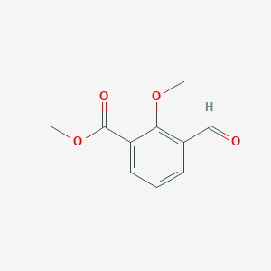 Methyl 3-formyl-2-methoxybenzoate chemical structure (CAS 186312-96-9)