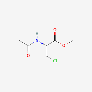 Methyl (R)-2-acetamido-3-chloropropanoate chemical structure (CAS 18635-38-6)