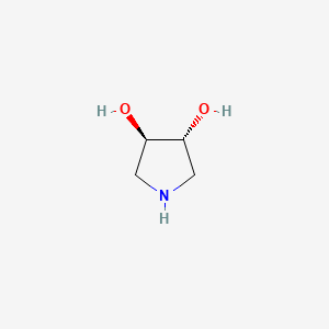 (3R,4R)-Pyrrolidine-3,4-diol chemical structure (CAS 186393-31-7)