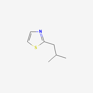2-Isobutylthiazole chemical structure (CAS 18640-74-9)