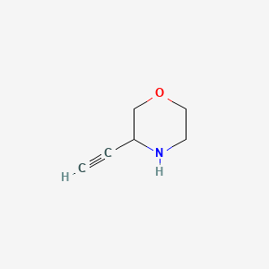 3-Ethynylmorpholine chemical structure (CAS 1864052-22-1)