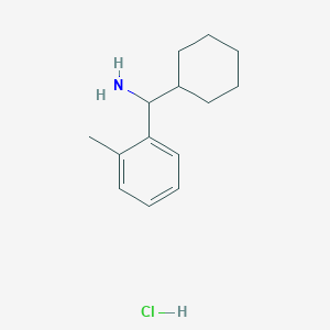 Cyclohexyl(o-tolyl)methanamine hydrochloride chemical structure (CAS 1864072-94-5)