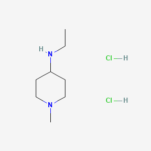 N-Ethyl-1-methylpiperidin-4-amine dihydrochloride chemical structure (CAS 1864073-65-3)