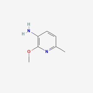 3-Amino-2-methoxy-6-picoline chemical structure (CAS 186413-79-6)