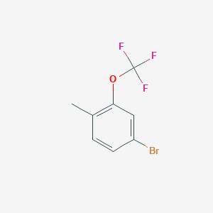 4-Bromo-1-methyl-2-(trifluoromethoxy)benzene chemical structure (CAS 1864141-80-9)
