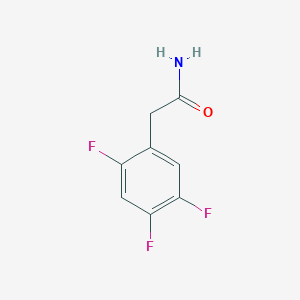 2-(2,4,5-Trifluorophenyl)acetamide chemical structure (CAS 1864680-46-5)