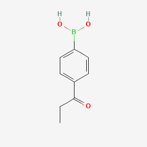 (4-Propionylphenyl)boronic acid chemical structure (CAS 186498-36-2)