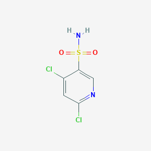 4,6-Dichloropyridine-3-sulfonamide chemical structure (CAS 1864998-20-8)