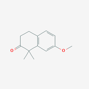 7-Methoxy-1,1-dimethyl-3,4-dihydronaphthalen-2(1H)-one chemical structure (CAS 1865-83-4)
